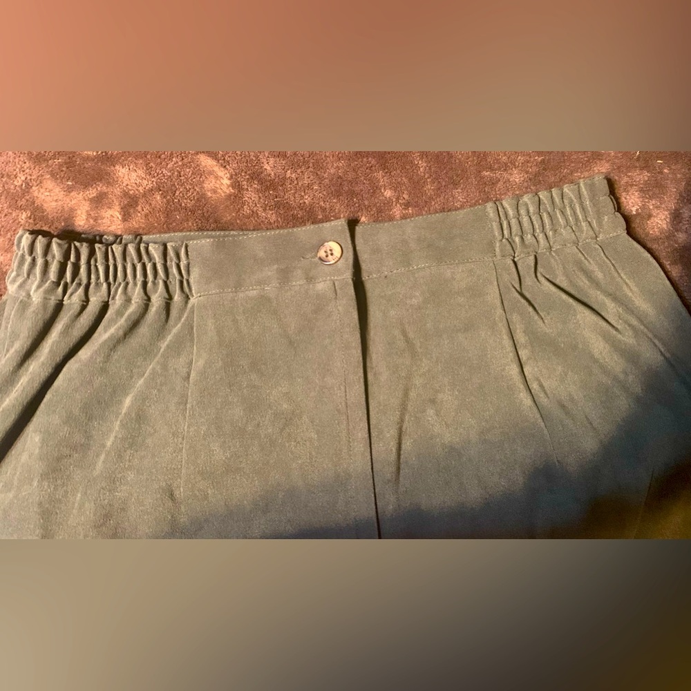 David Hollis Long Skirt Size Medium Oil Green